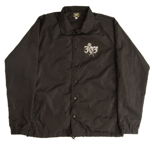 303 Boards - 303 Boards x Thrasher Coaches Jacket (Black)*SALE